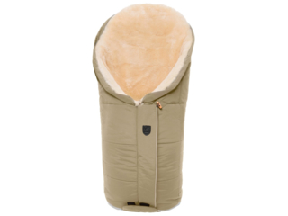 Fußsack Kinderwagen Lammfell "Tula Vario Zip" sahara