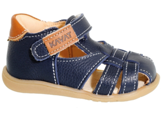Kinder Sandalen Rullsand pflanzlich gegerbt navy