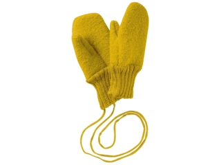 Baby und Kinder Handschuhe, Merino-Wollwalk (kbT) curry