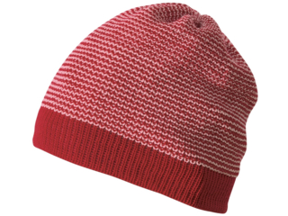Baby Mütze Beanie melange-bordeaux-rosé