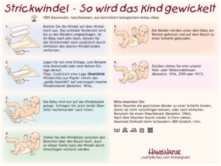 Wollwindelhose einlagig natur, 100% Schurwolle (kbT)