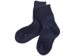 Dicke Baby-Wollsocken marine