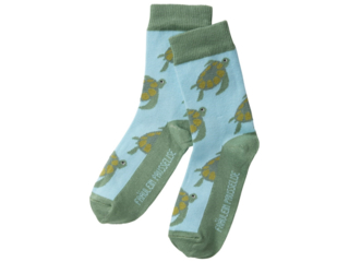 Kinder Socken Schildkröte grün