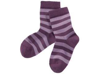 Kinder Ringelsocken pflaume-geringelt