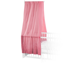 Betthimmel Bio-Baumwolle rosa