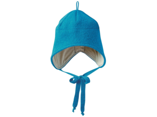 Baby und Kinder Mütze, Merino-Wollwalk (kbT) blue