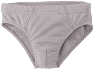 Jungen Slip Bio-Baumwolle grau