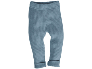 Baby und Kinder Leggings Bio-Baumwolle Strick blau