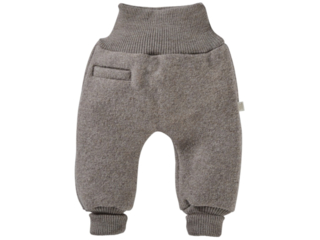 Baby Hose Bio Schurwoll-Walk taupe
