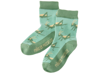 Kinder Socken Grashüpfer grün