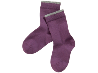 Kinder Socken dunkellila