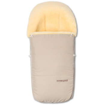 Hofbrucker Fußsack Kinderwagen Lammfell "Polaris" beige