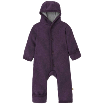 Disana Baby Walk-Overall Bio-Merinowolle aubergine