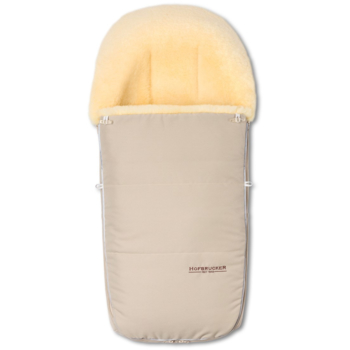 Hofbrucker Fußsack Kinderwagen Lammfell "Putzi" beige