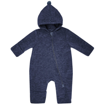 Maximo Baby Overall, Wollfleece navymeliert
