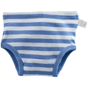 Kinder Slip Bio-Baumwolle blau-off white 1