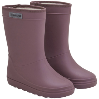 En Fant Kinder Thermo Gummistiefel mit Schurwoll-Fell rose taupe