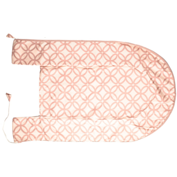 HANS NATUR Babynest Bezug Bio-Baumwolle Blume rosé