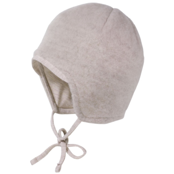 Maximo Baby Mütze Bio-Schurwolle Fleece düne