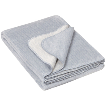 Richter Textilien Babydecke Bio-Baumwolle stahlblau-melange