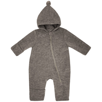 Maximo Baby Overall, Wollfleece braunmeliert