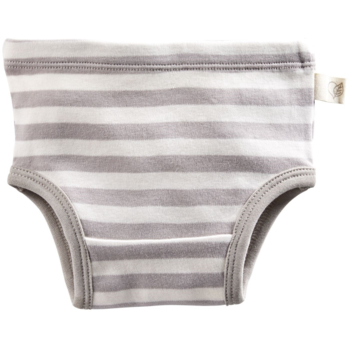 Kinder Slip Bio-Baumwolle grau-off white 1