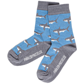 Fräulein Prusselise Kinder Socken Hai "Shark" 1