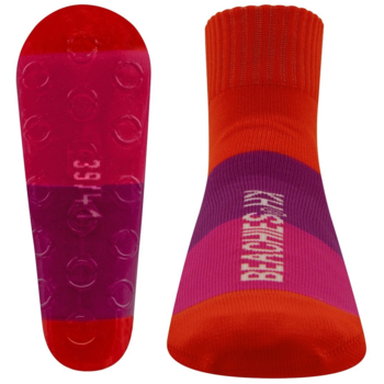 Ewers Beachies Strandsocke Blockringel Erwachsene pink