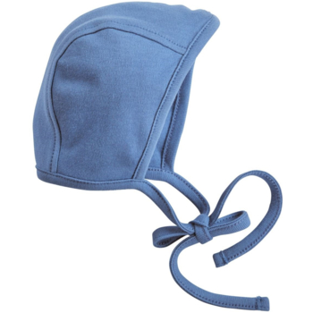 HANS NATUR Babymütze Erstlingsmütze Bio-Baumwolle blau 1