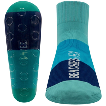 Ewers Beachies Strandsocke Blockringel Erwachsene blau