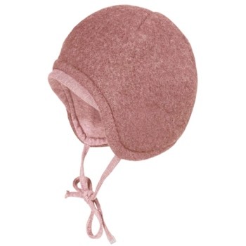 Maximo Baby Mütze Bio-Schurwolle Fleece heiderose-meliert