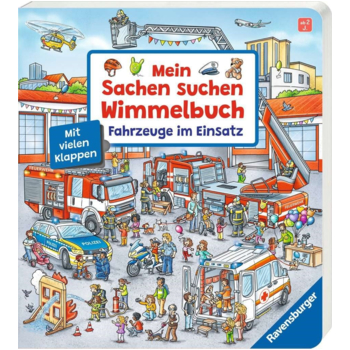 Ravensburger Mein Sachen suchen Wimmelbuch: Fahrzeuge im Einsatz