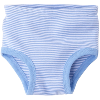 HANS NATUR Kinder Slip Bio-Baumwolle hellblau-weiß gestreift 1