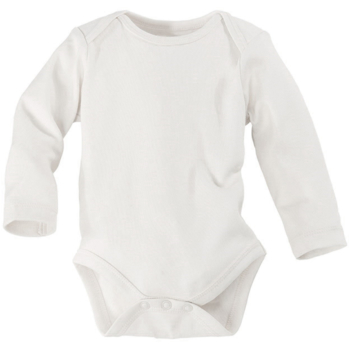 Baby Langarmbody Bio-Baumwolle off white