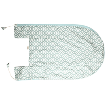 HANS NATUR Babynest Bezug Bio-Baumwolle Raute mint
