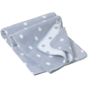 Richter Textilien Babydecke Bio-Baumwolle stahlblau-Punkte
