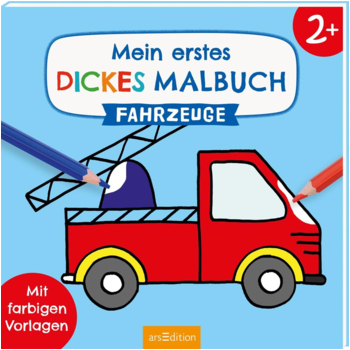 ars edition Mein erstes dickes Malbuch – Fahrzeuge
