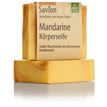 Savion -  feine Seifen Manufaktur Biologische Duschseife Mandarine 80 g 1