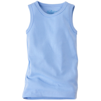 HANS NATUR Baby und Kinder Unterhemd Bio-Baumwolle hellblau 1