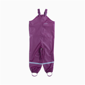 BMS Kinder Buddelhose Regenhose mit Latz Räuberwald SoftSkin purple
