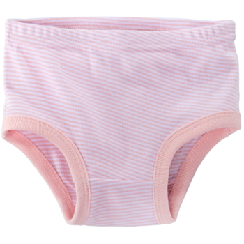 Kinder Slip Bio-Baumwolle rose-weiß gestreift 1