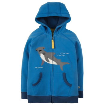 Frugi Kinder Sweatjacke mit Kapuze Hai