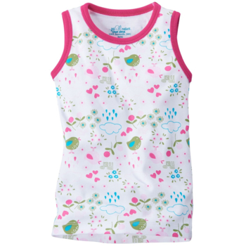 HANS NATUR Baby und Kinder Unterhemd Bio-Baumwolle Birds 1