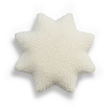 HANS NATUR Kuschelkissen Stern Bio-Baumwolle