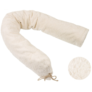 Stillkissenbezug Baumwoll-Teddyplüsch natur von HANS NATUR, Länge 160 cm