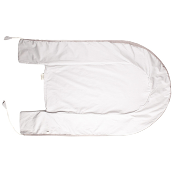 HANS NATUR Babynest Bezug Bio-Baumwolle grau