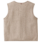 People Wear Organic Fleece-Weste Bio-Baumwolle (kbA) dunkelsand mélange 2