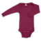 Engel Natur Baby Body Langarm Wolle Seide orchidee 2
