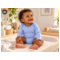 HANS NATUR Baby Langarmbody Bio-Baumwolle hellblau-weiß gestreift 3