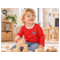 HANS NATUR Kinder Langarmshirt Bio-Baumwolle rot mit Druck 3